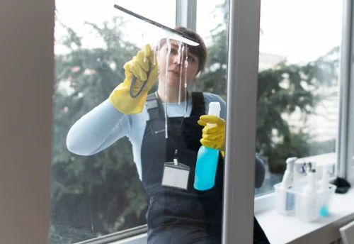 Nettoyage de vitres intérieures et extérieures à Saint-Thégonnec Loc-Eguiner